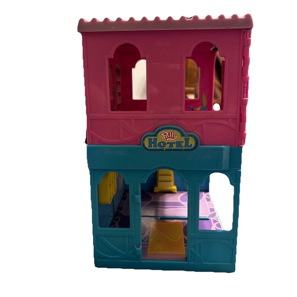 Vintage Polly Pocket Hotel Fold Up Set 2004 Incomplete